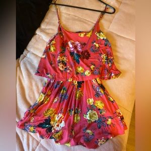women’s small floral romper
